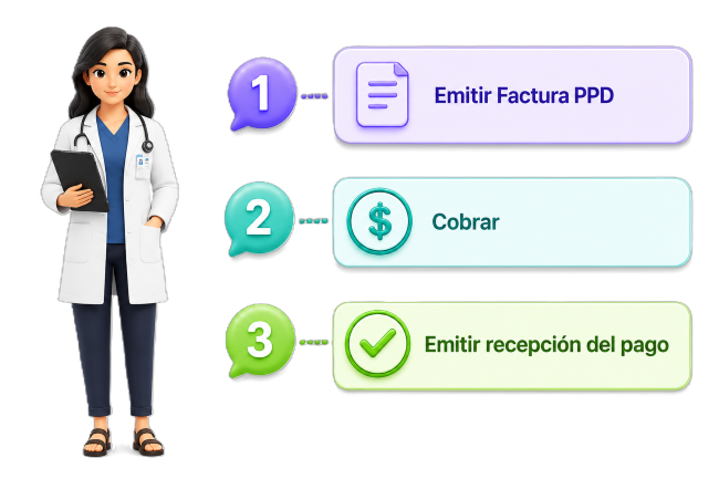 Pasos de factura de aseguradora